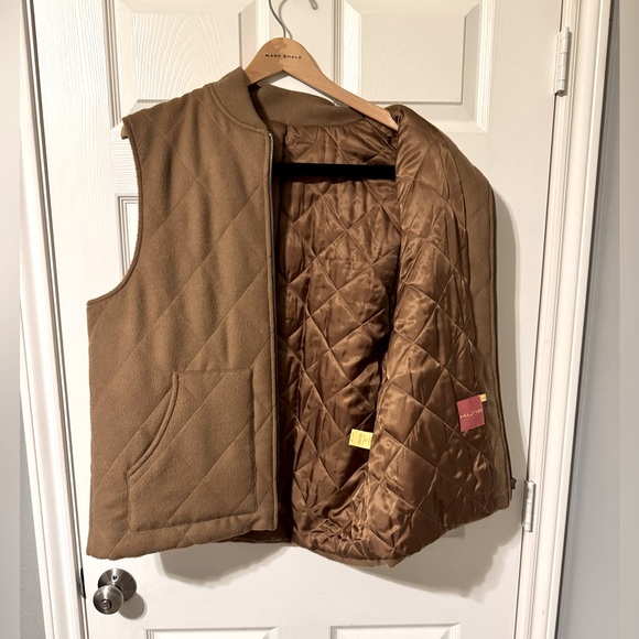 Kuna Baby Alpaca/Wool Vest, Camel Brown, XL, EUC - Picture 6 of 7